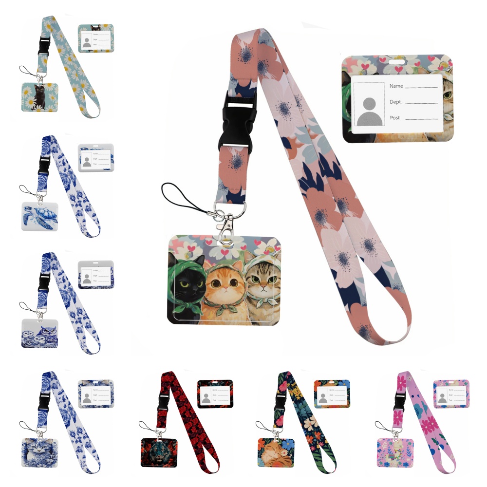 Lanyard Badge Holder - Cordons à ruban imprimés avec des