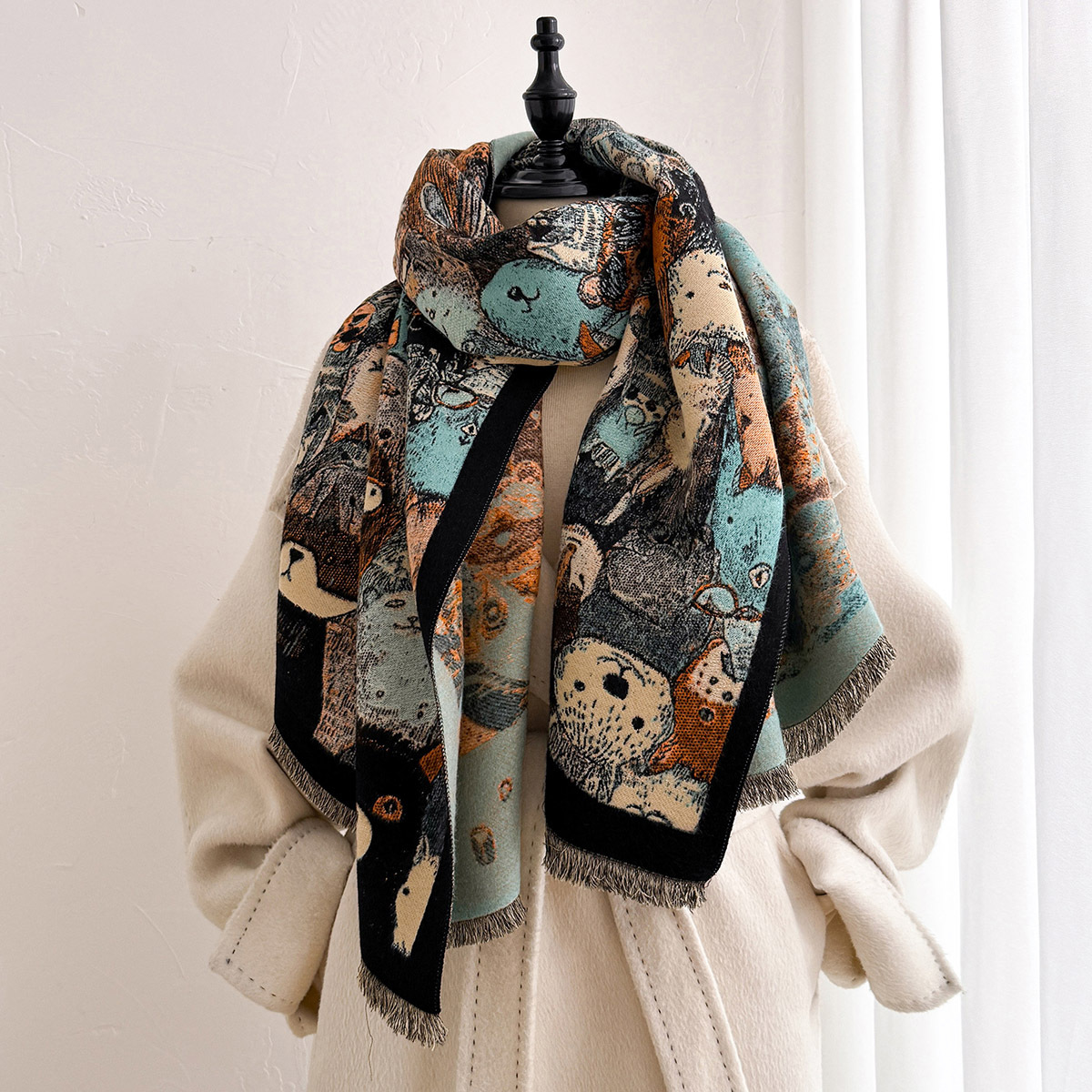 Écharpe en imitation cachemire - Pashmina Wrap Large avis et prix