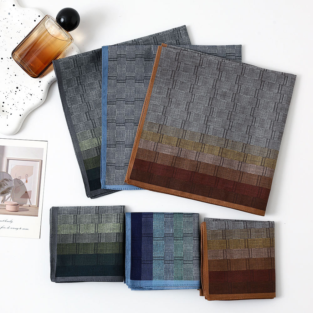 Mouchoir en coton teint en fil - Handkerchief Cotton Men avis et prix