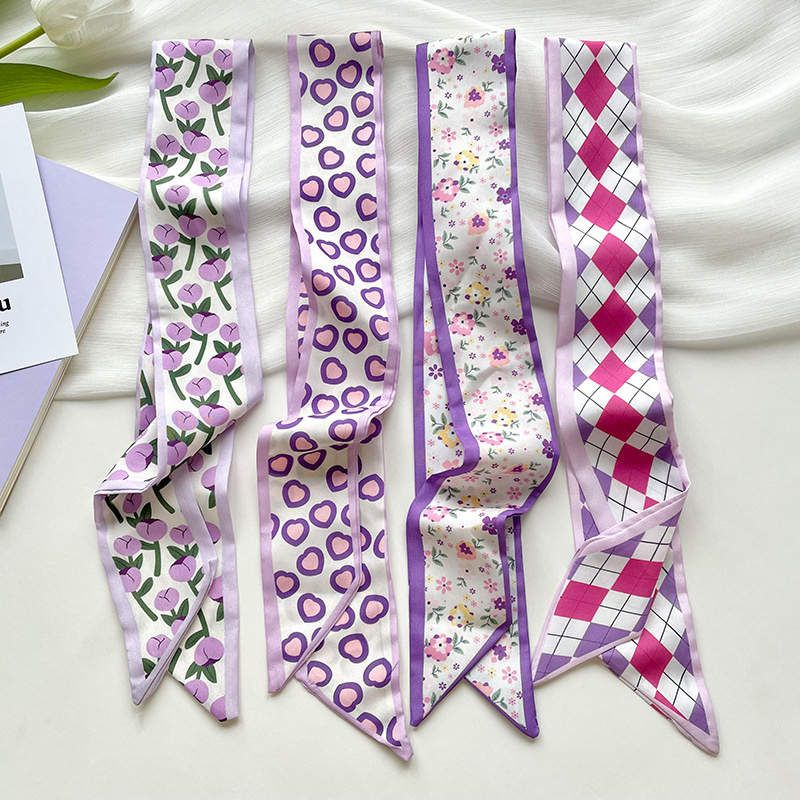 Nouveau luxe étroit court femm - Silk Neck Scarf avis et prix