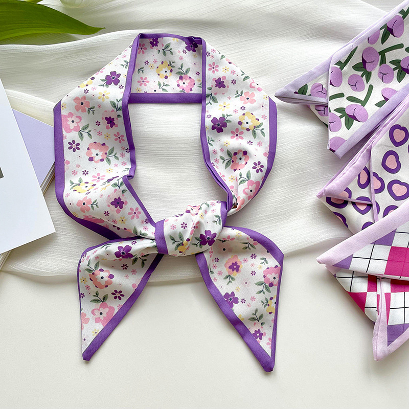 Nouveau luxe étroit court femm - Silk Neck Scarf avis et prix