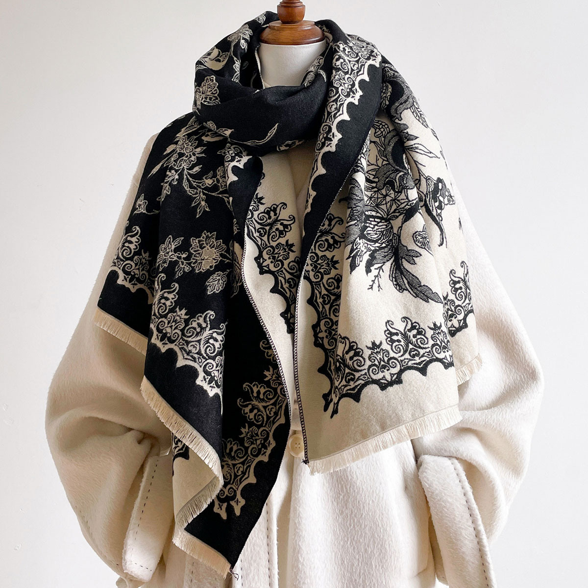 Écharpe en imitation cachemire - Pashmina Wrap Large avis et prix