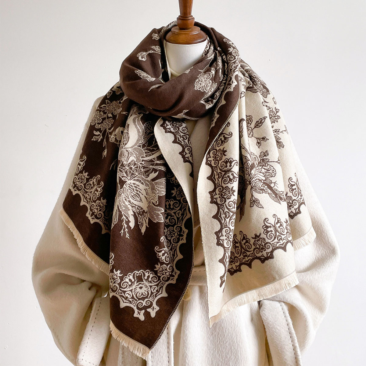 Écharpe en imitation cachemire - Pashmina Wrap Large avis et prix
